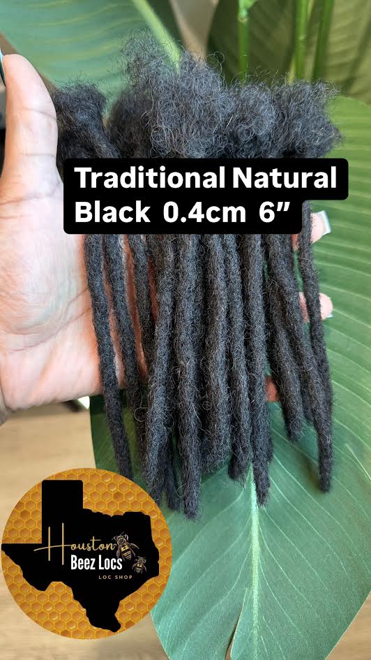 Traditional Natural Black Loc Extensions Soft