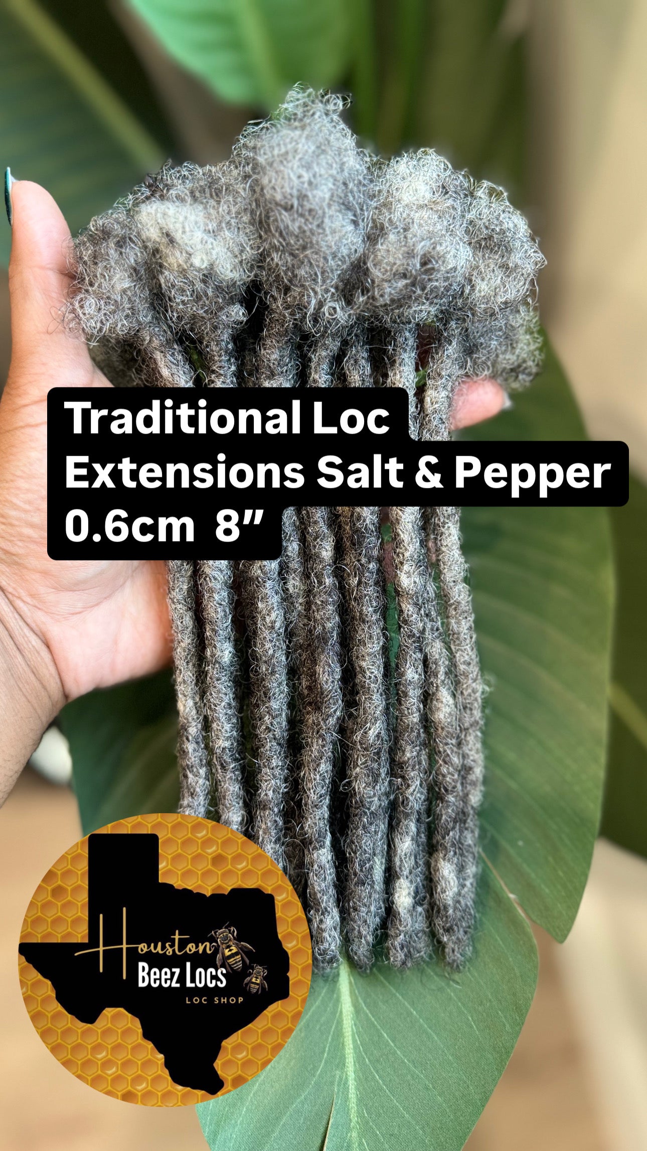 Traditional Salt & Pepper Loc Extensions Soft