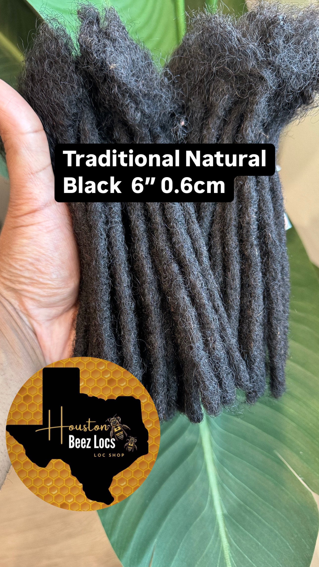 Traditional Natural Black Loc Extensions Soft