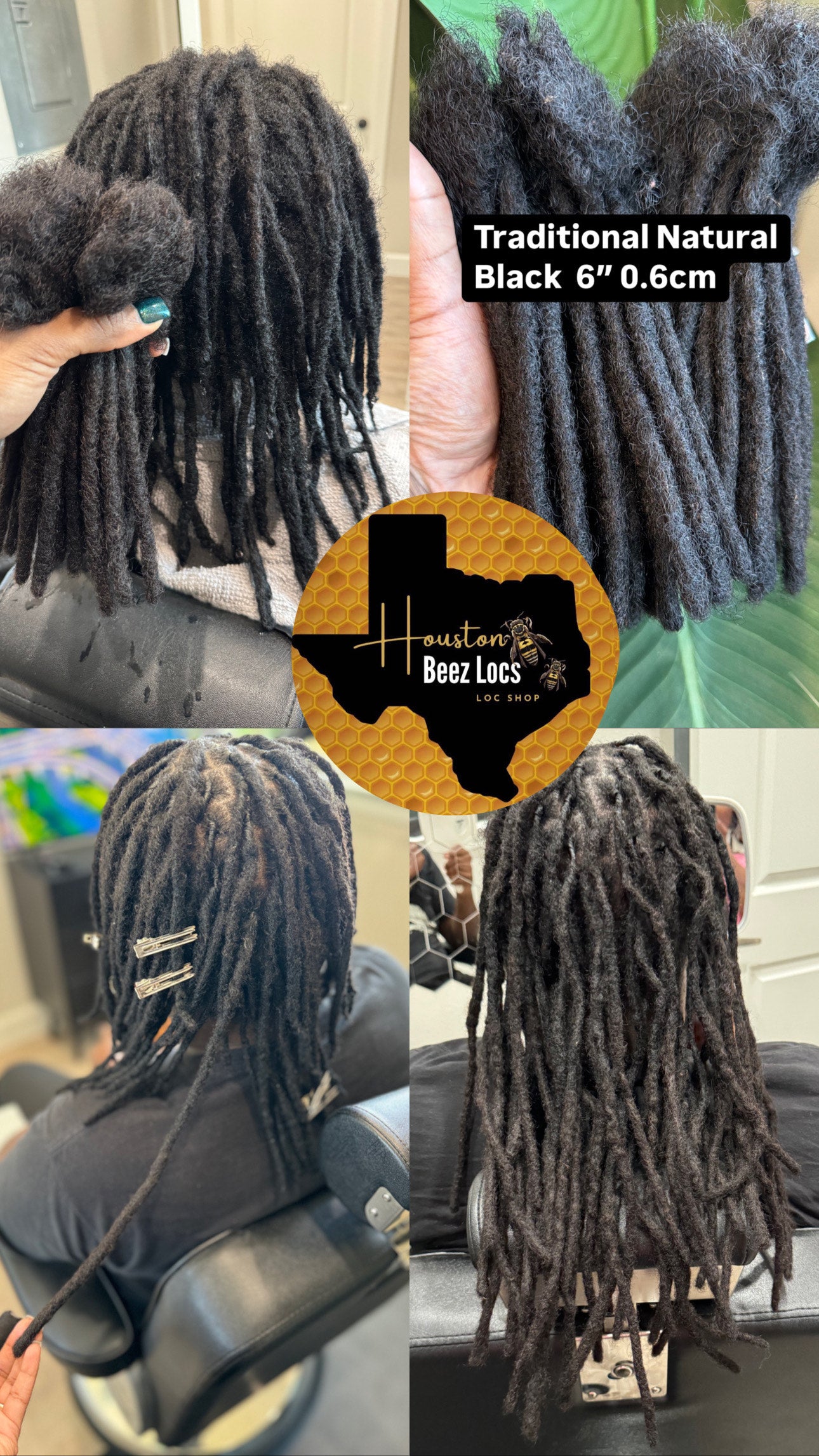 Traditional Natural Black Loc Extensions Soft