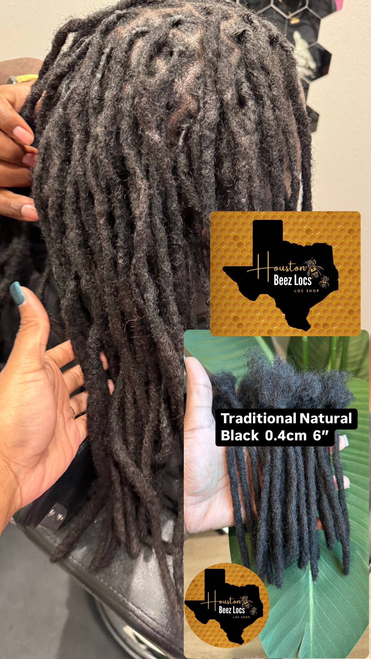 Traditional Natural Black Loc Extensions Soft