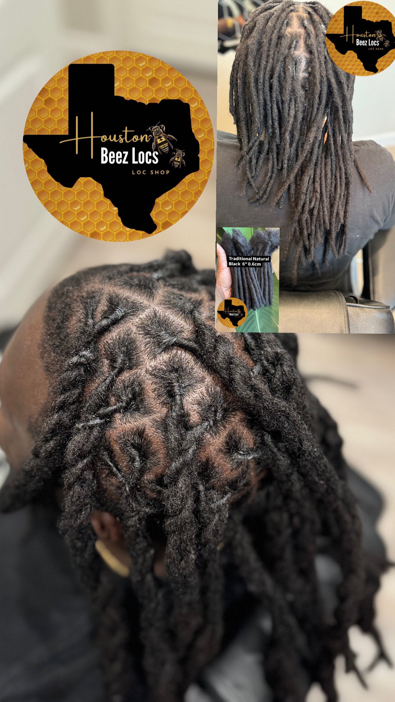 Traditional Natural Black Loc Extensions Soft